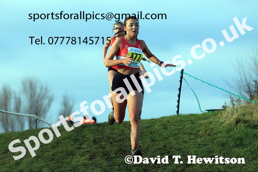 Womens under-17s and under-20s 2024 NECAA Cross Country Champs., Temple Park, South Shields. Photo: David T. Hewitson/Sports for All Pics